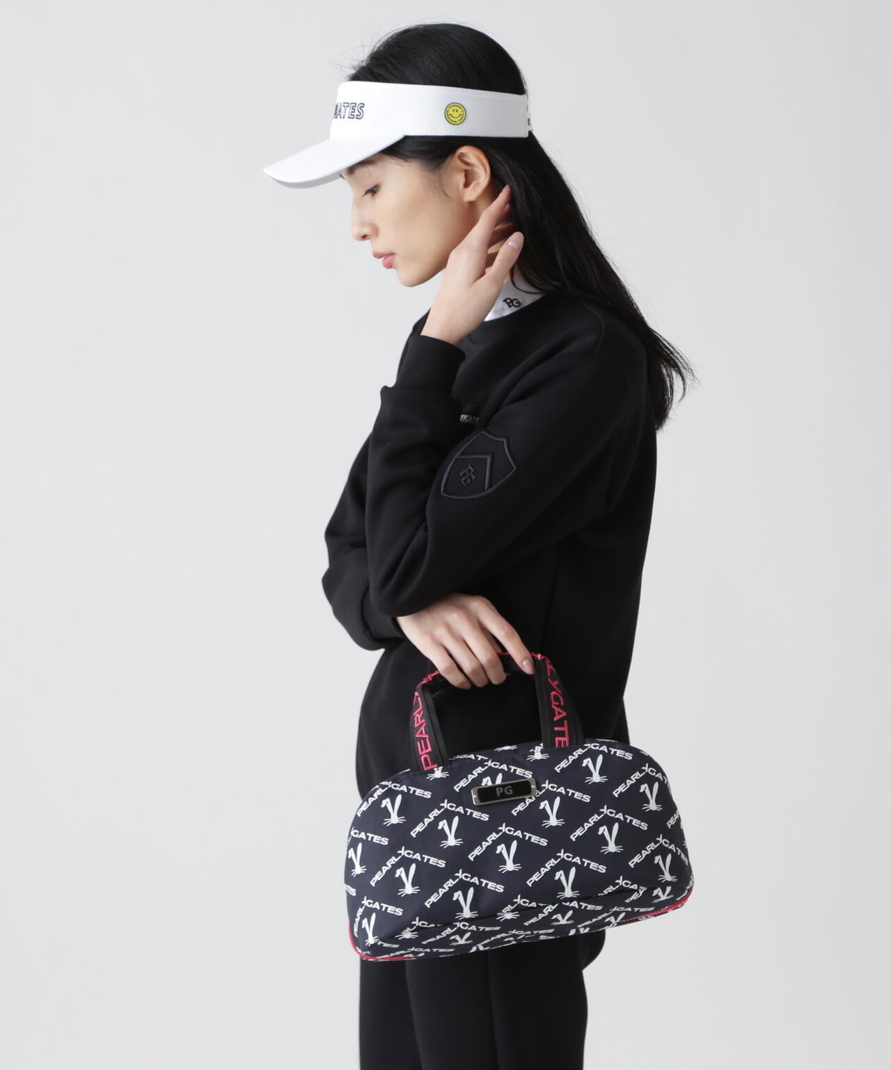 ロゴうさぎアーガイル柄カートバッグ (UNISEX)