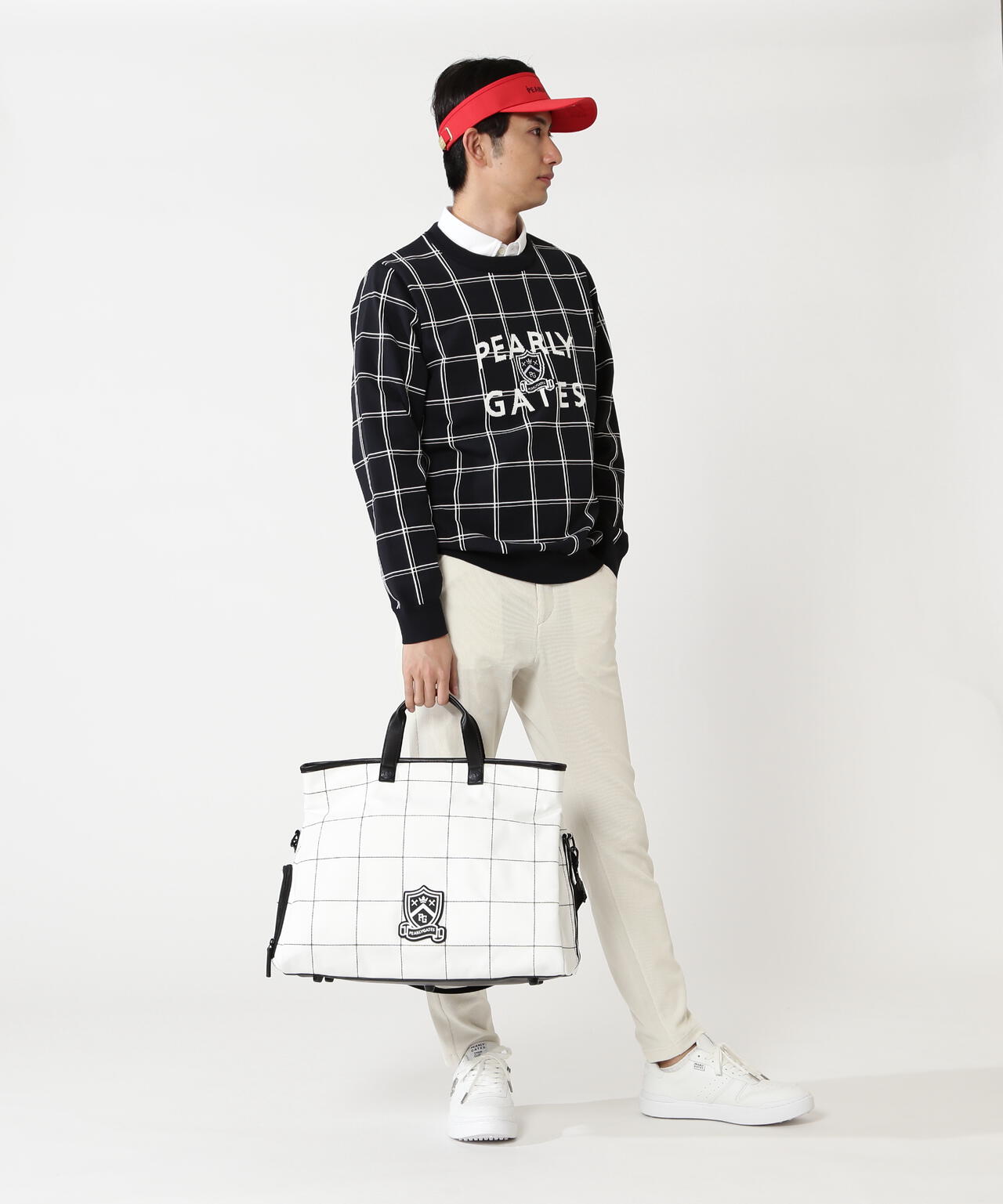 ウィンドペン柄ロッカーバッグ (UNISEX) | PEARLY GATES（パーリー