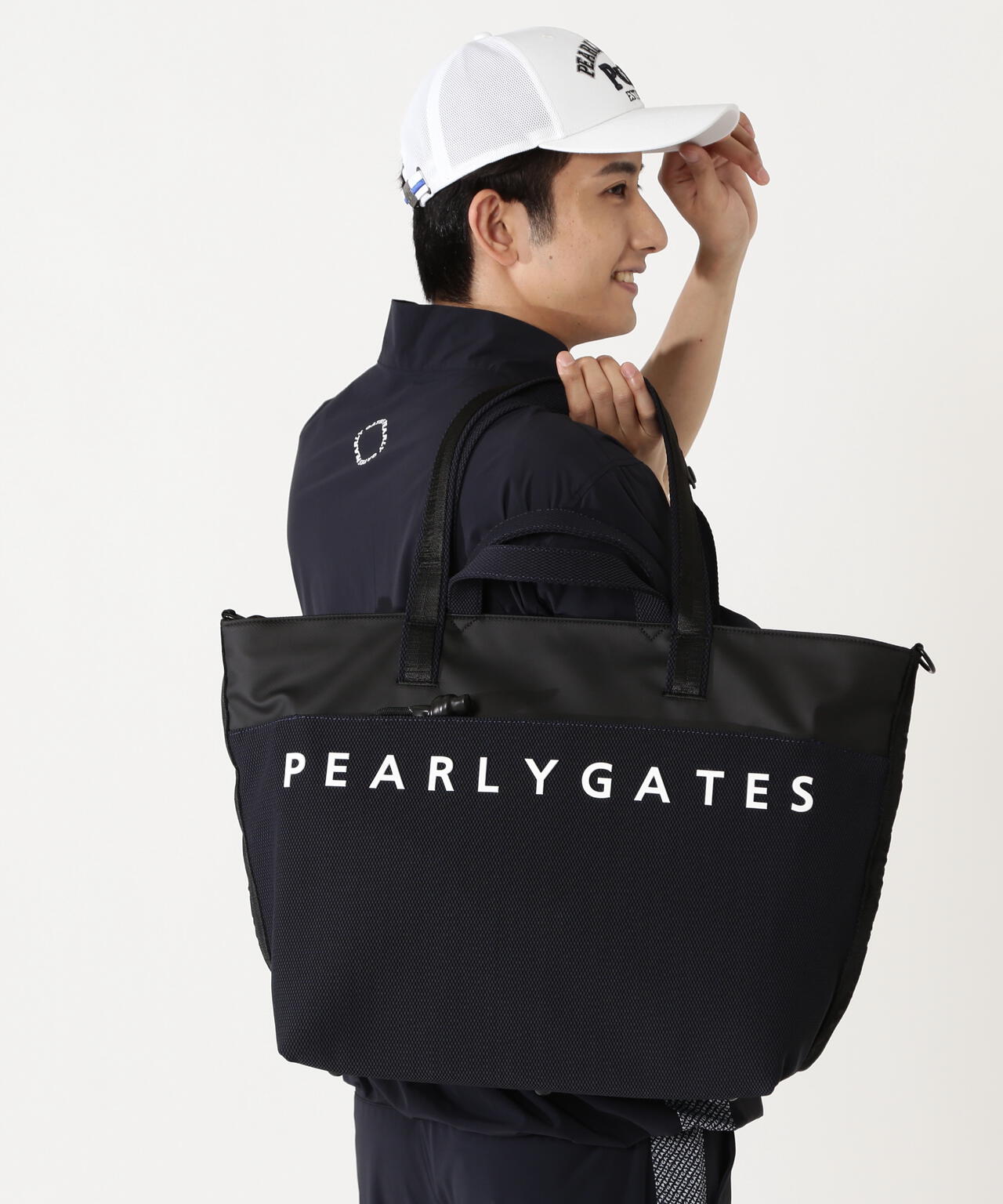 メッシュ×ラバーロッカーバッグ (UNISEX) | PEARLY GATES（パーリー