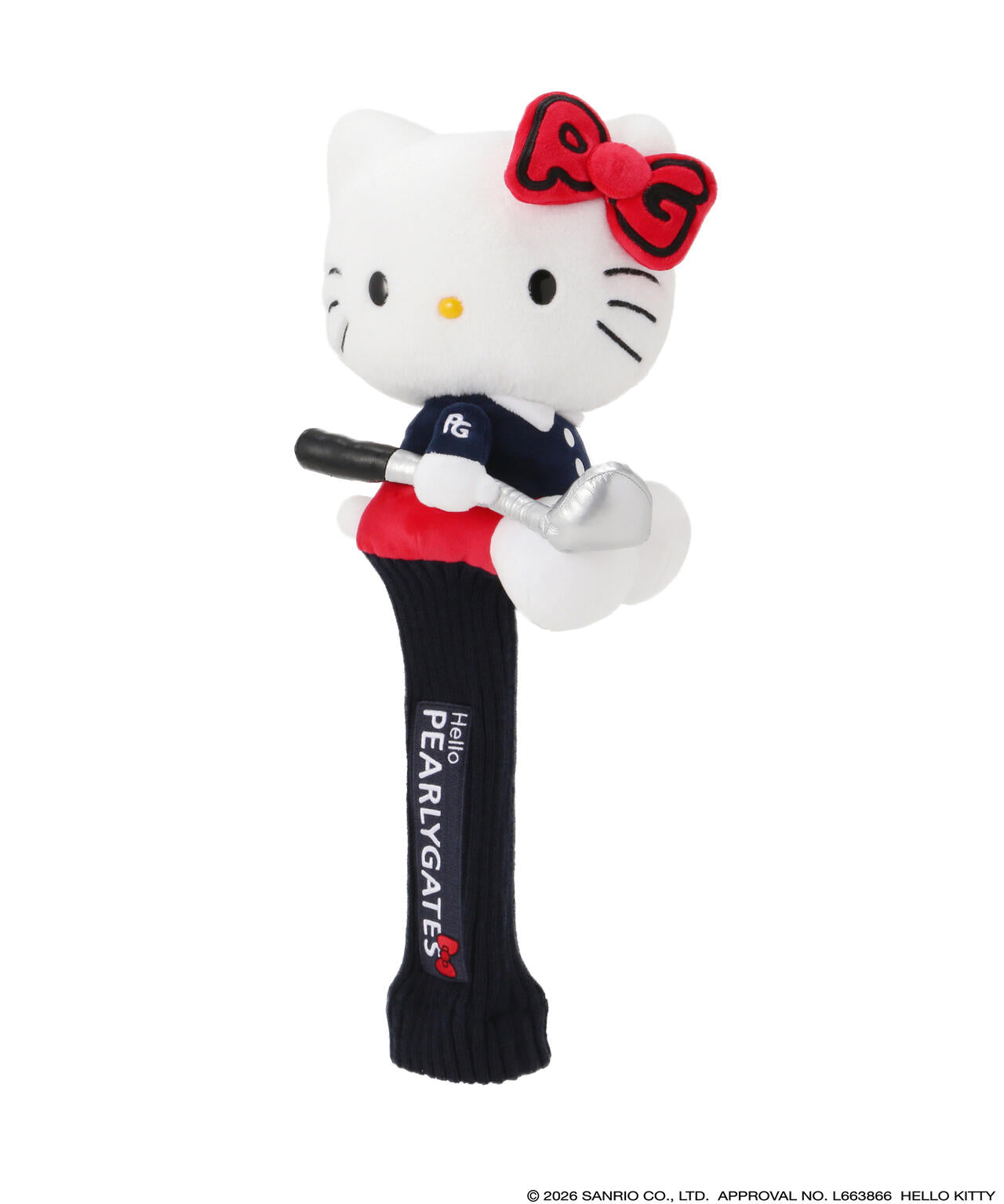 ハローキティ PEARLY GATES フェアウェイウッド用ヘッドカバー Hello Kitty×PEARLY GATES】ぬいぐるみフェアウェイウッド用
