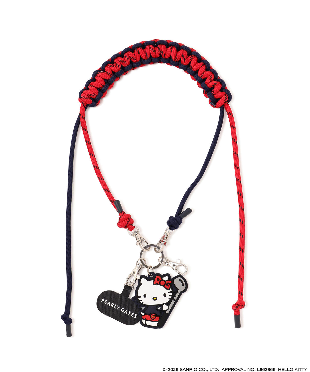【Hello Kitty×PEARLY GATES】PHONEストラップ (UNISEX)