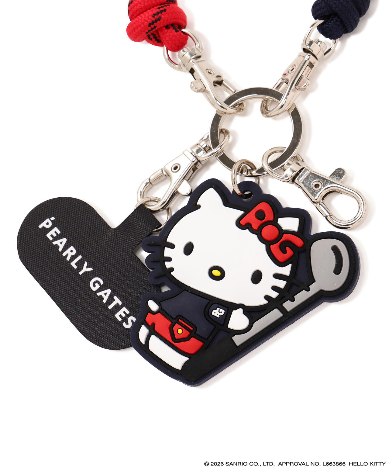 【Hello Kitty×PEARLY GATES】PHONEストラップ (UNISEX)