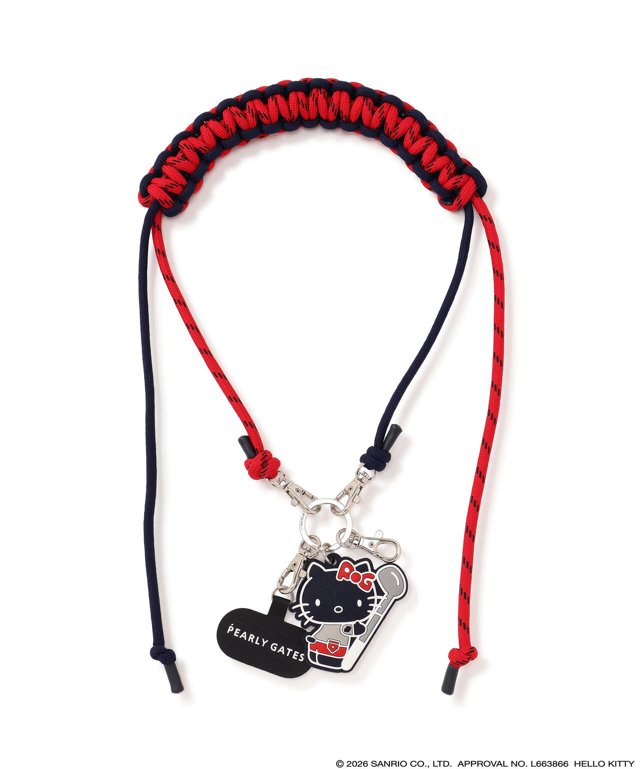 【Hello Kitty×PEARLY GATES】PHONEストラップ (UNISEX)