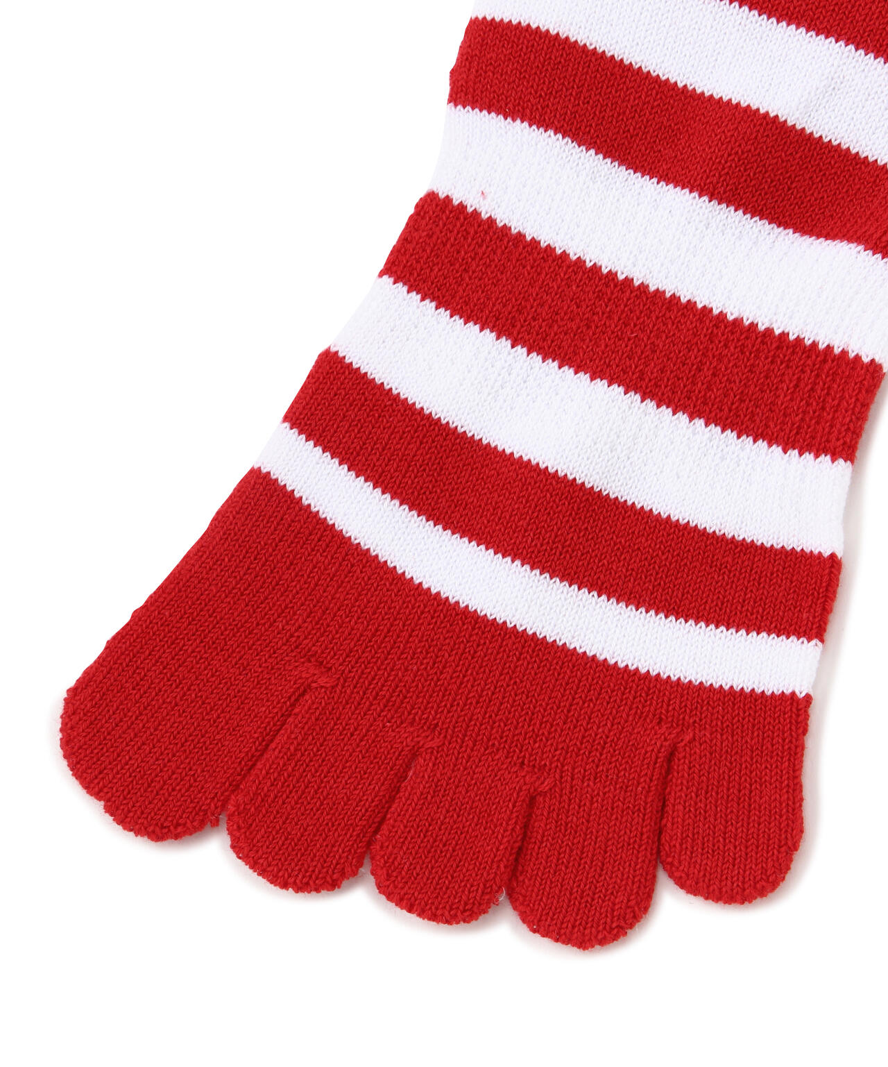 5本指ボーダーショートソックス (MENS)