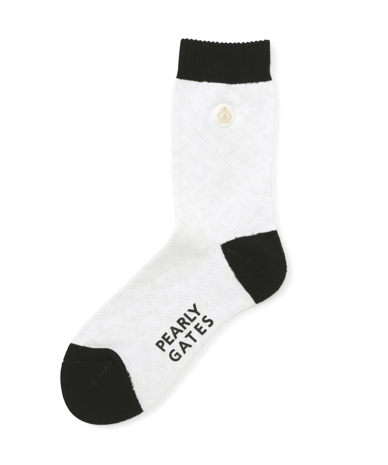 変形ダイヤ柄ミドルソックス (MENS)