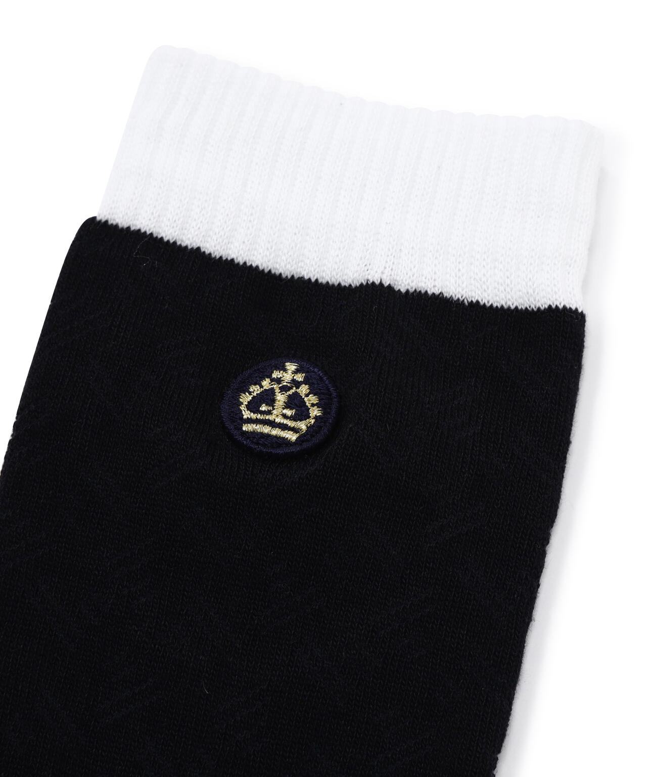 変形ダイヤ柄ミドルソックス (MENS)