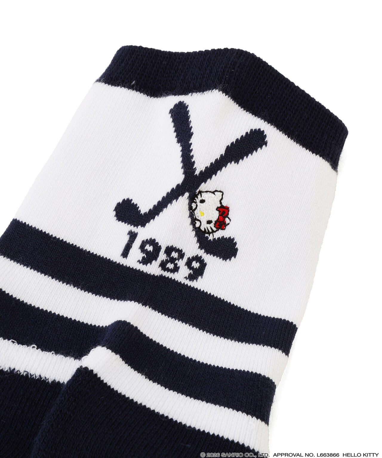 【Hello Kitty×PEARLY GATES】ボーダーショートソックス (MENS)