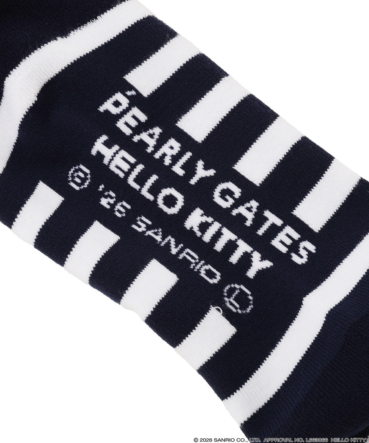 【Hello Kitty×PEARLY GATES】ボーダーショートソックス (MENS)