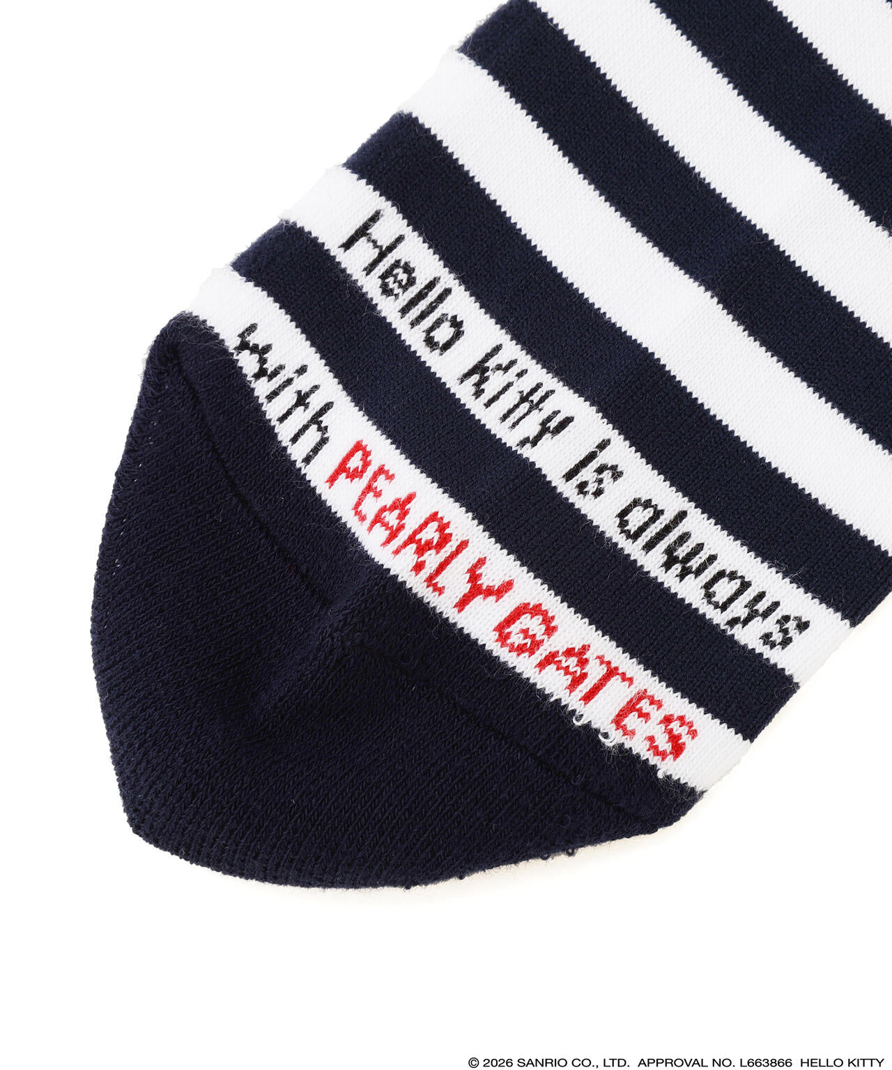 【Hello Kitty×PEARLY GATES】ボーダーショートソックス (LADIES)