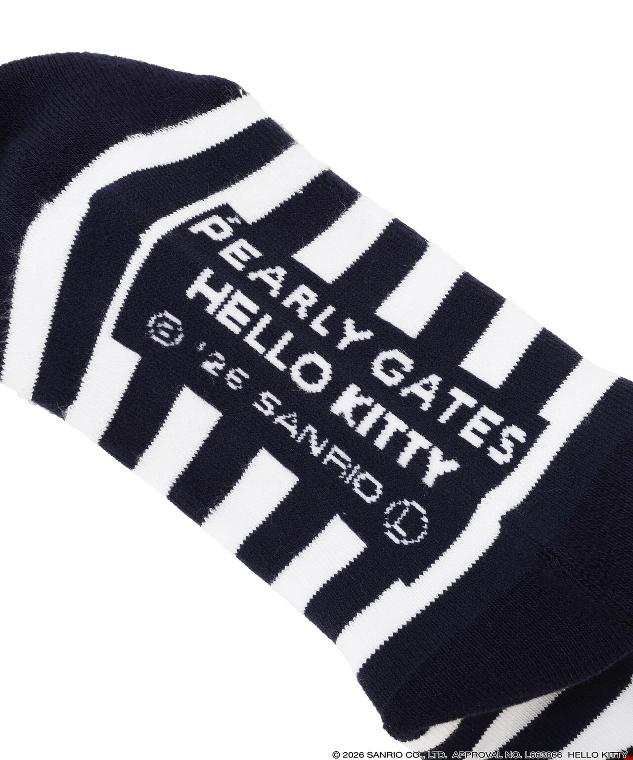 【Hello Kitty×PEARLY GATES】ボーダーショートソックス (LADIES)
