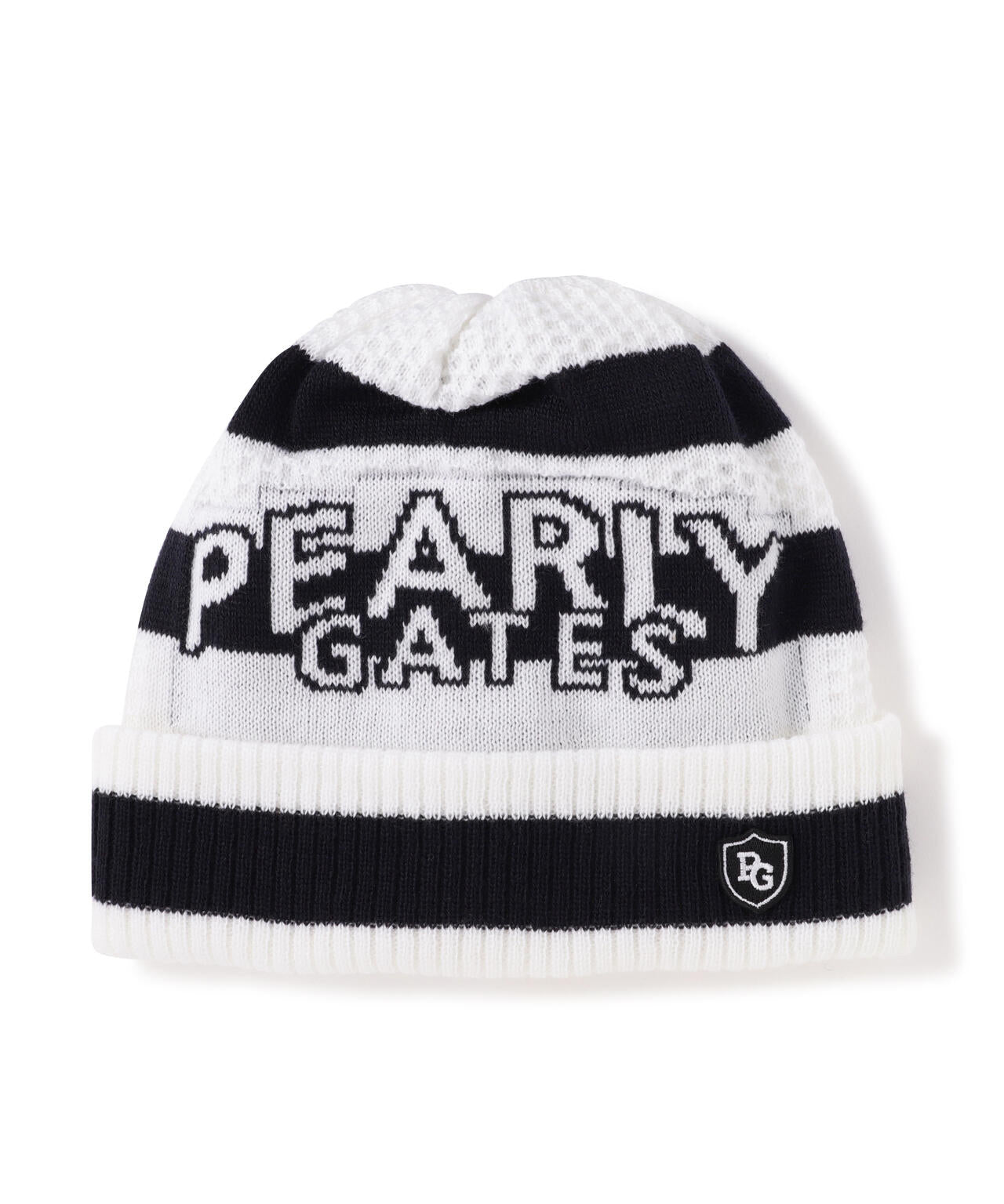 ボーダー柄ロゴニットワッチ (UNISEX) | PEARLY GATES（パーリーゲイツ