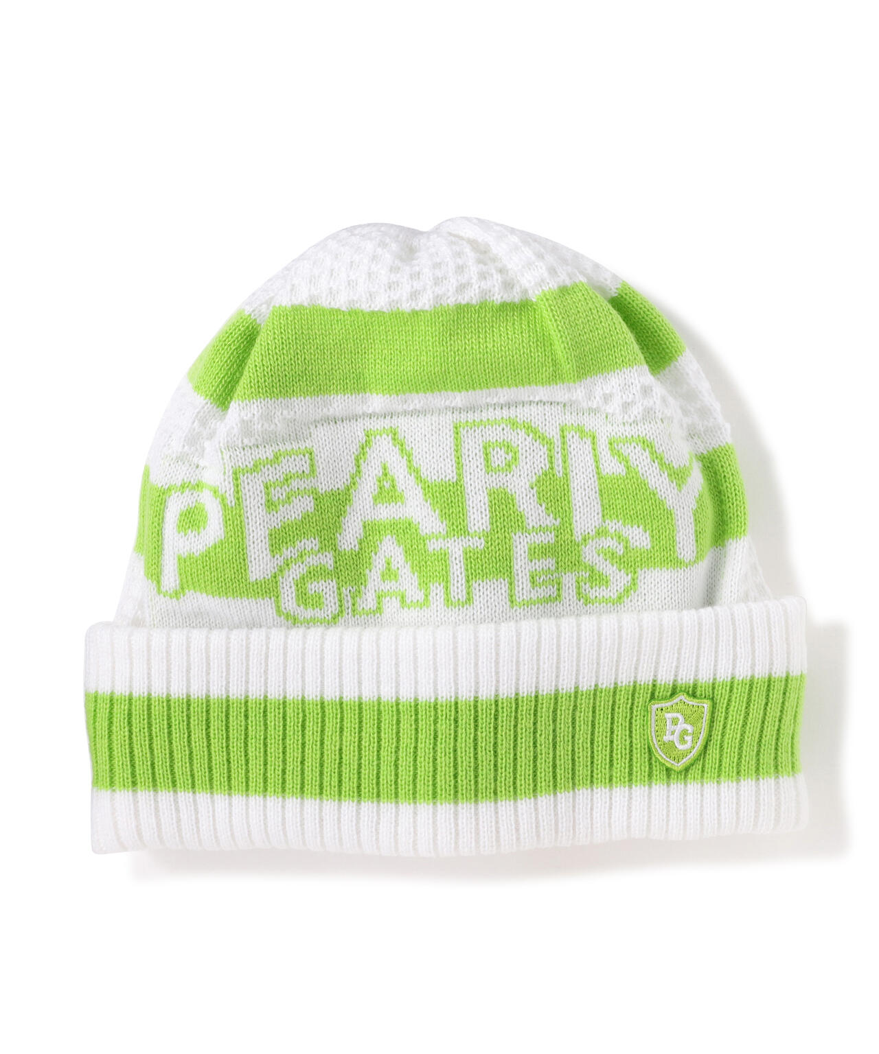 ボーダー柄ロゴニットワッチ (UNISEX) | PEARLY GATES（パーリーゲイツ