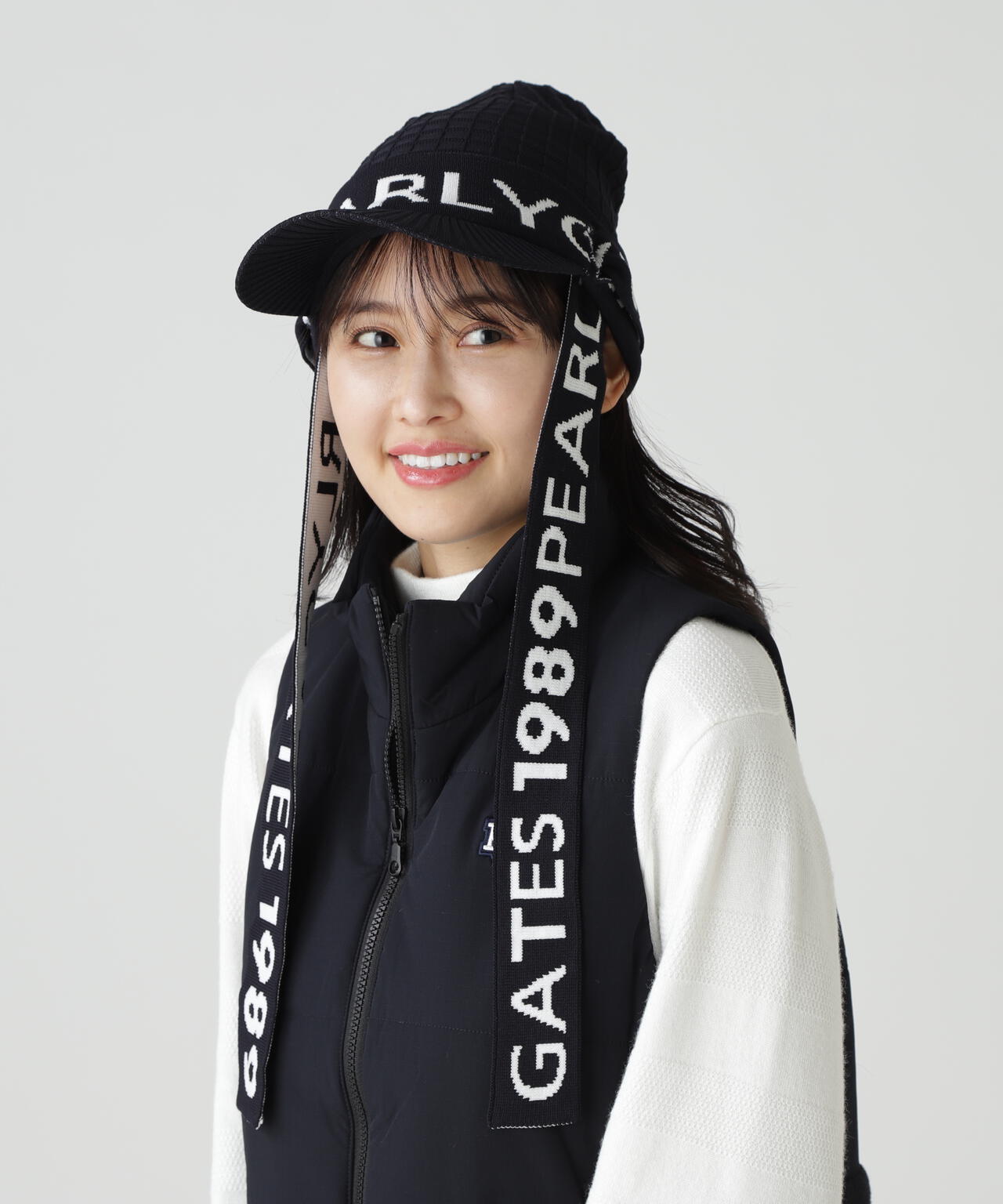 ロゴマフラーつきつば付きニットワッチ (UNISEX) | PEARLY GATES