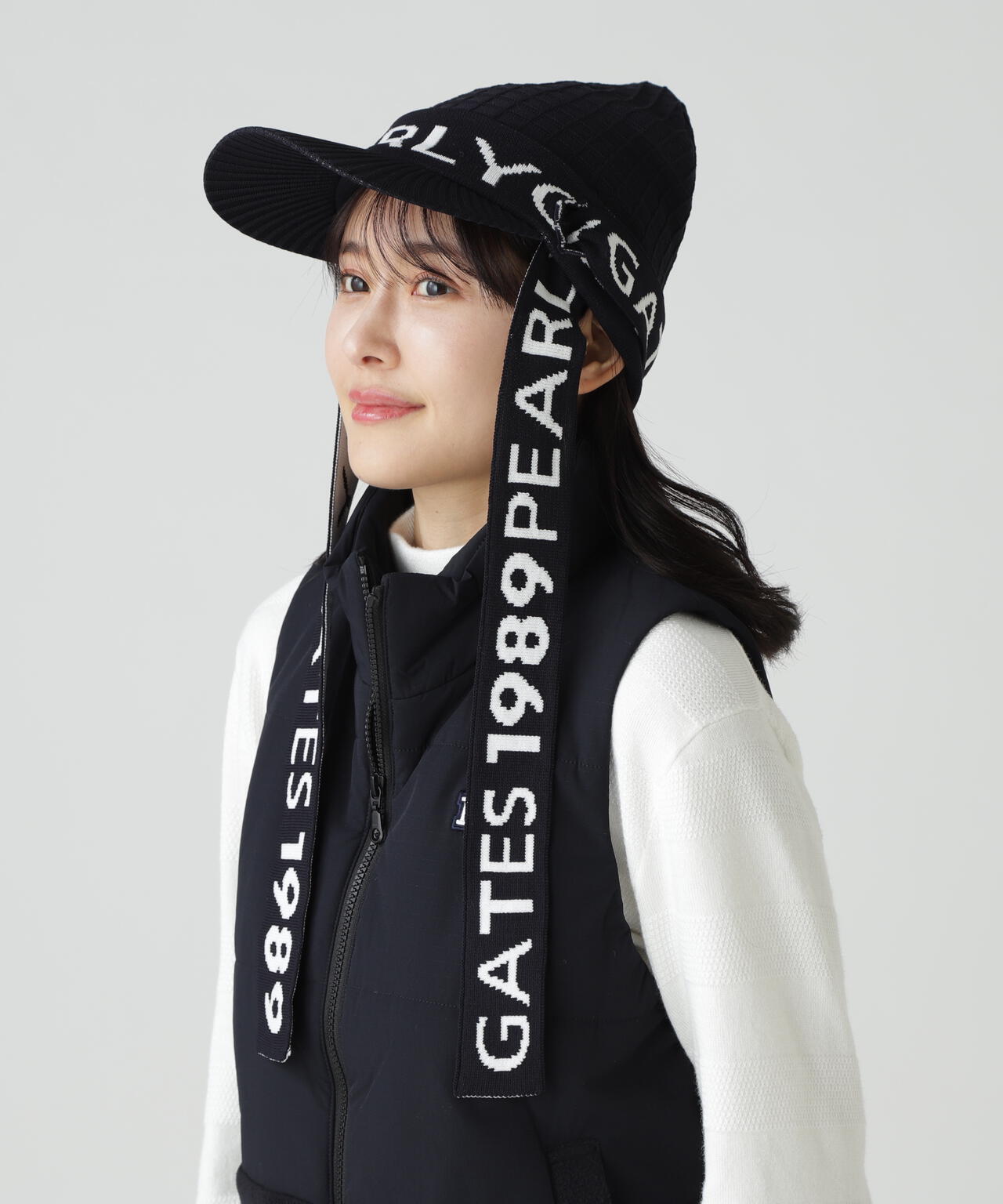 ロゴマフラーつきつば付きニットワッチ (UNISEX) | PEARLY GATES