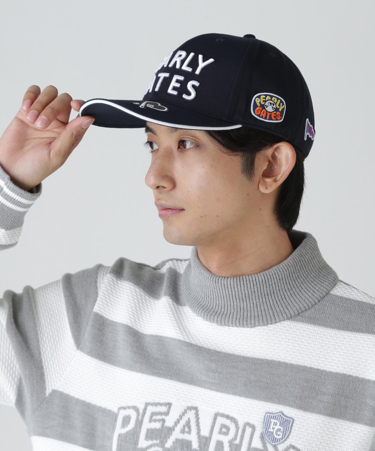 2段ロゴリサイクルツイルBASICキャップ (UNISEX) | PEARLY GATES