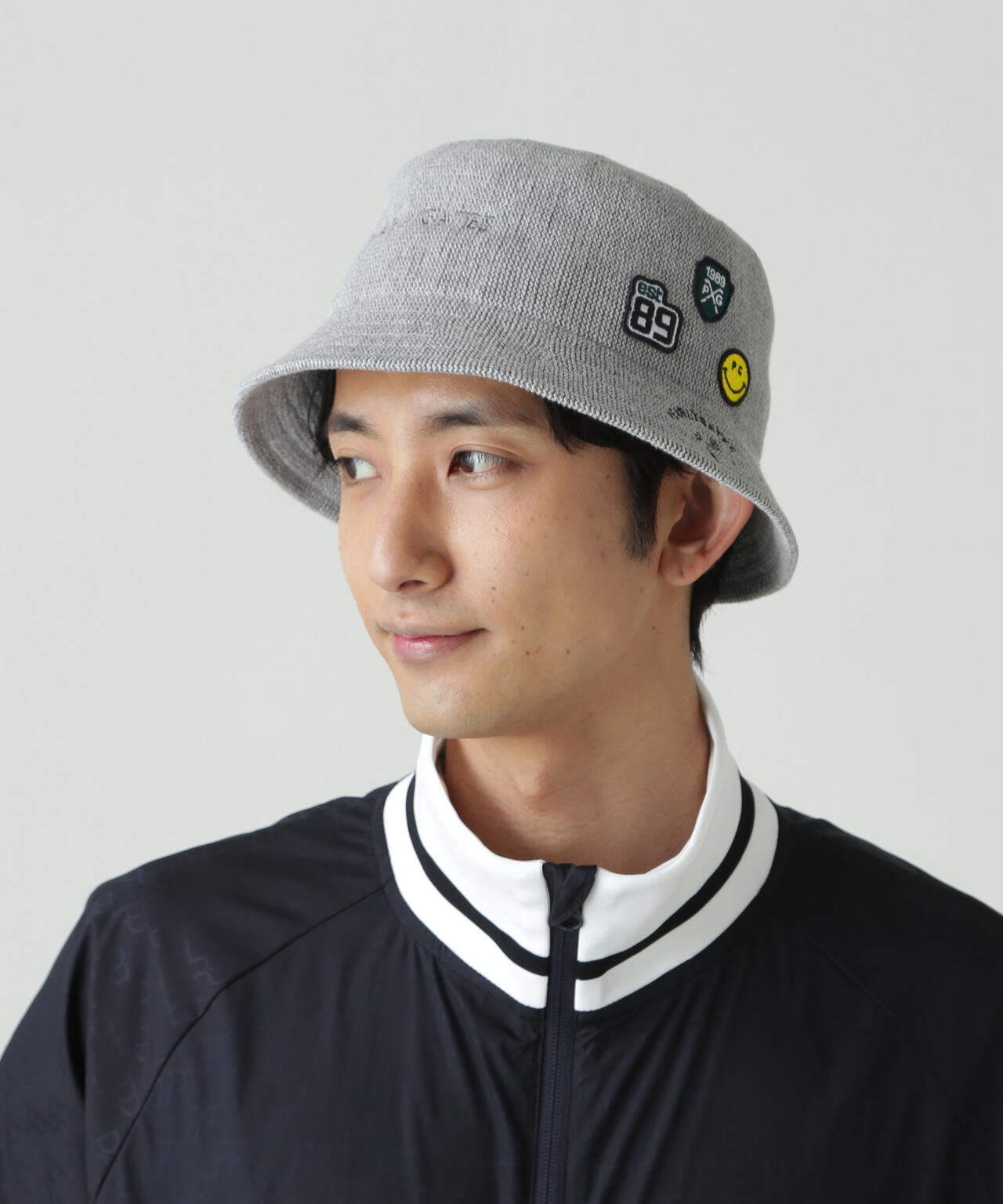 刺繍ロゴサーモバケットハット (UNISEX)