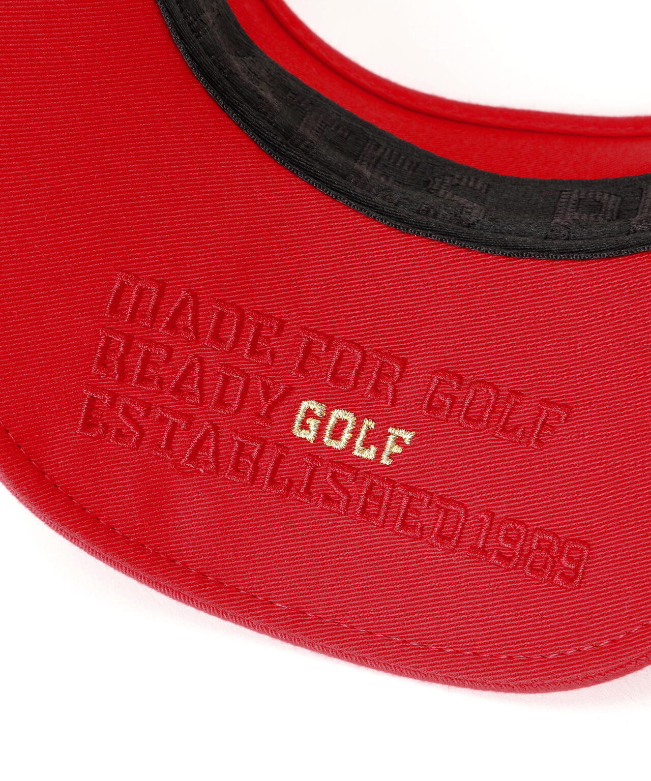 BASICロゴ刺繍リサイクルツイルバイザー (UNISEX)