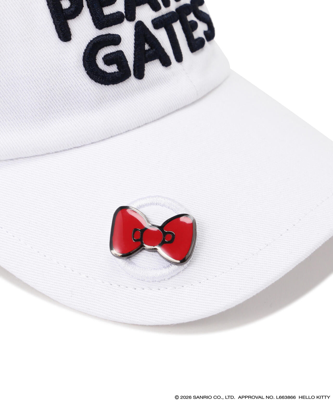 【Hello Kitty×PEARLY GATES】ツイルキャップ (UNISEX)