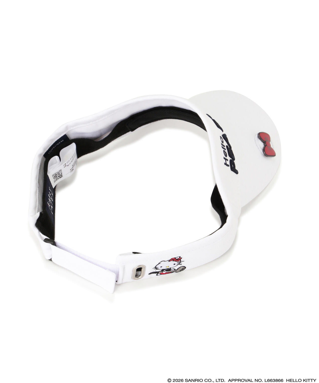 【Hello Kitty×PEARLY GATES】ツイルバイザー (UNISEX)