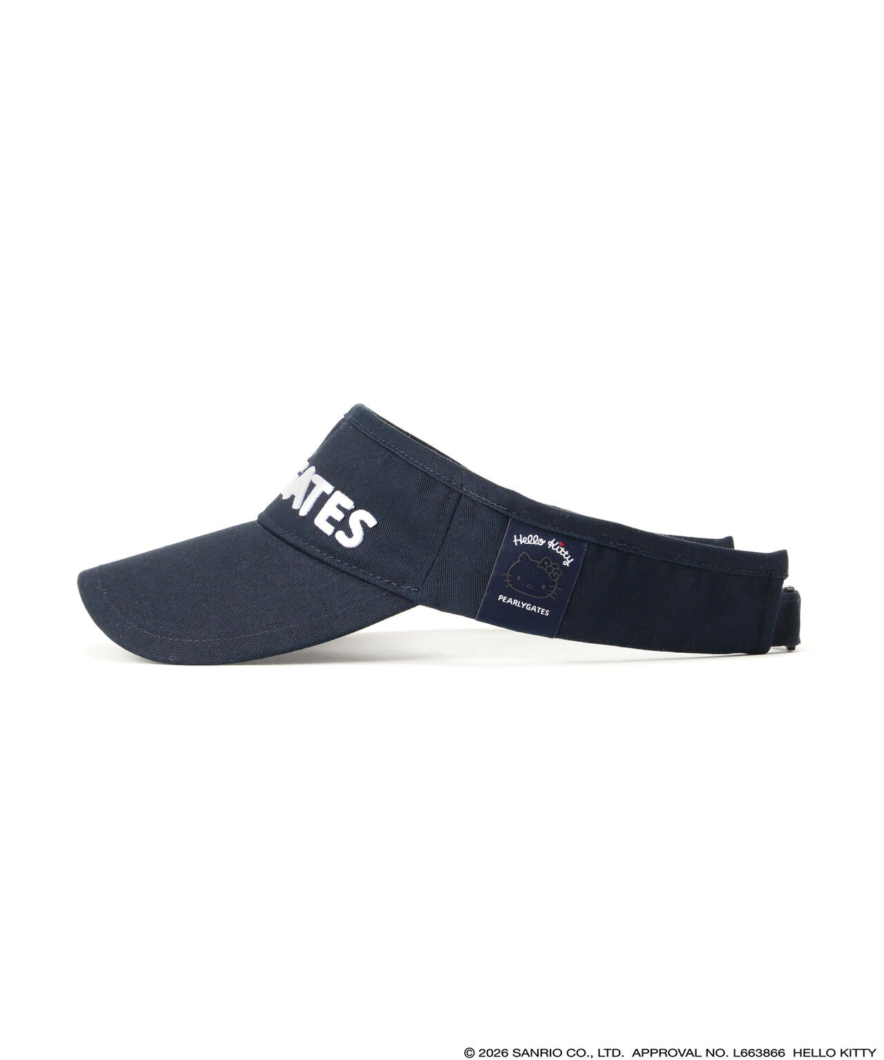 【Hello Kitty×PEARLY GATES】ツイルバイザー (UNISEX)