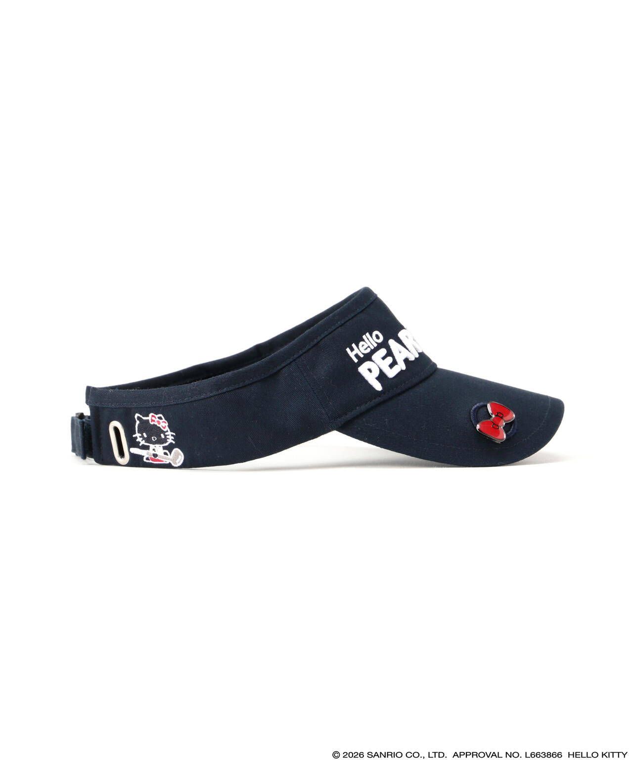 【Hello Kitty×PEARLY GATES】ツイルバイザー (UNISEX)