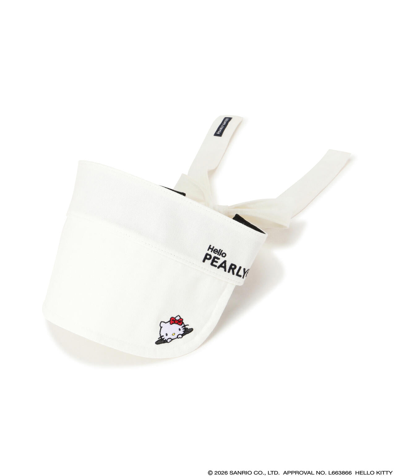 【Hello Kitty×PEARLY GATES】リボンバイザー (LADIES)