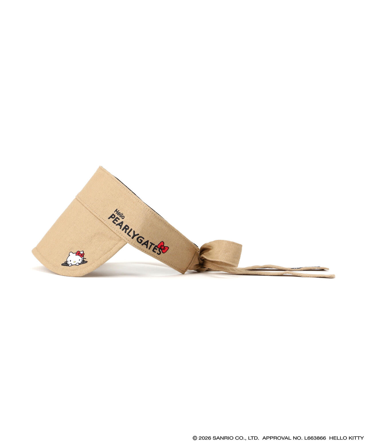 【Hello Kitty×PEARLY GATES】リボンバイザー (LADIES)