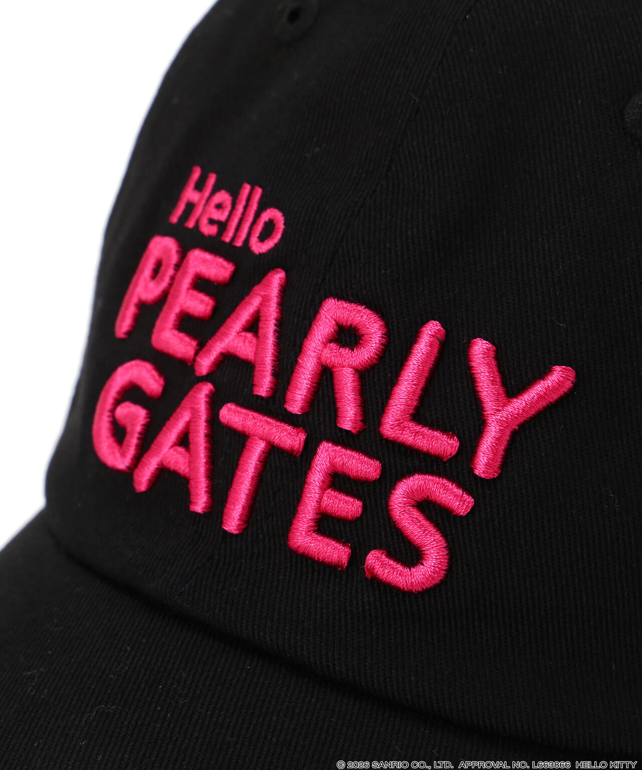 公式オンライン限定】【Hello Kitty×PEARLY GATES】ツイルキャップ