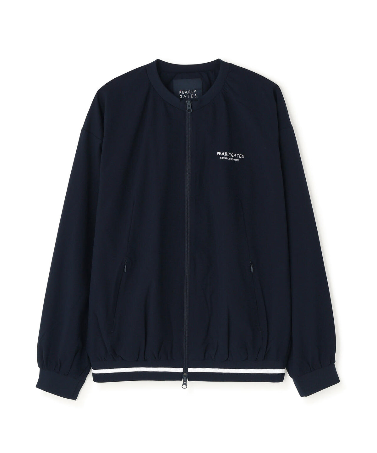 Peメカニカルストレッチ手裏剣ジャガードクルーネックブルゾン (MENS)