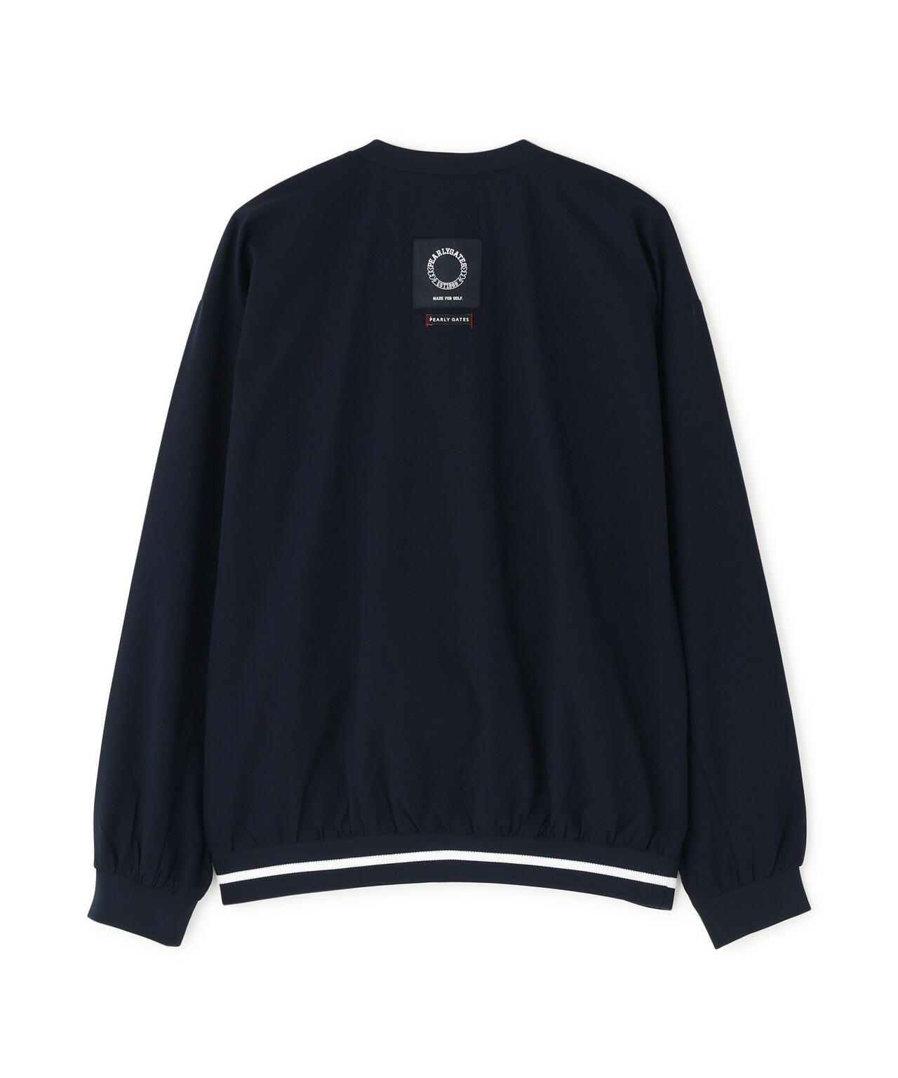 Peメカニカルストレッチ手裏剣ジャガードクルーネックブルゾン (MENS