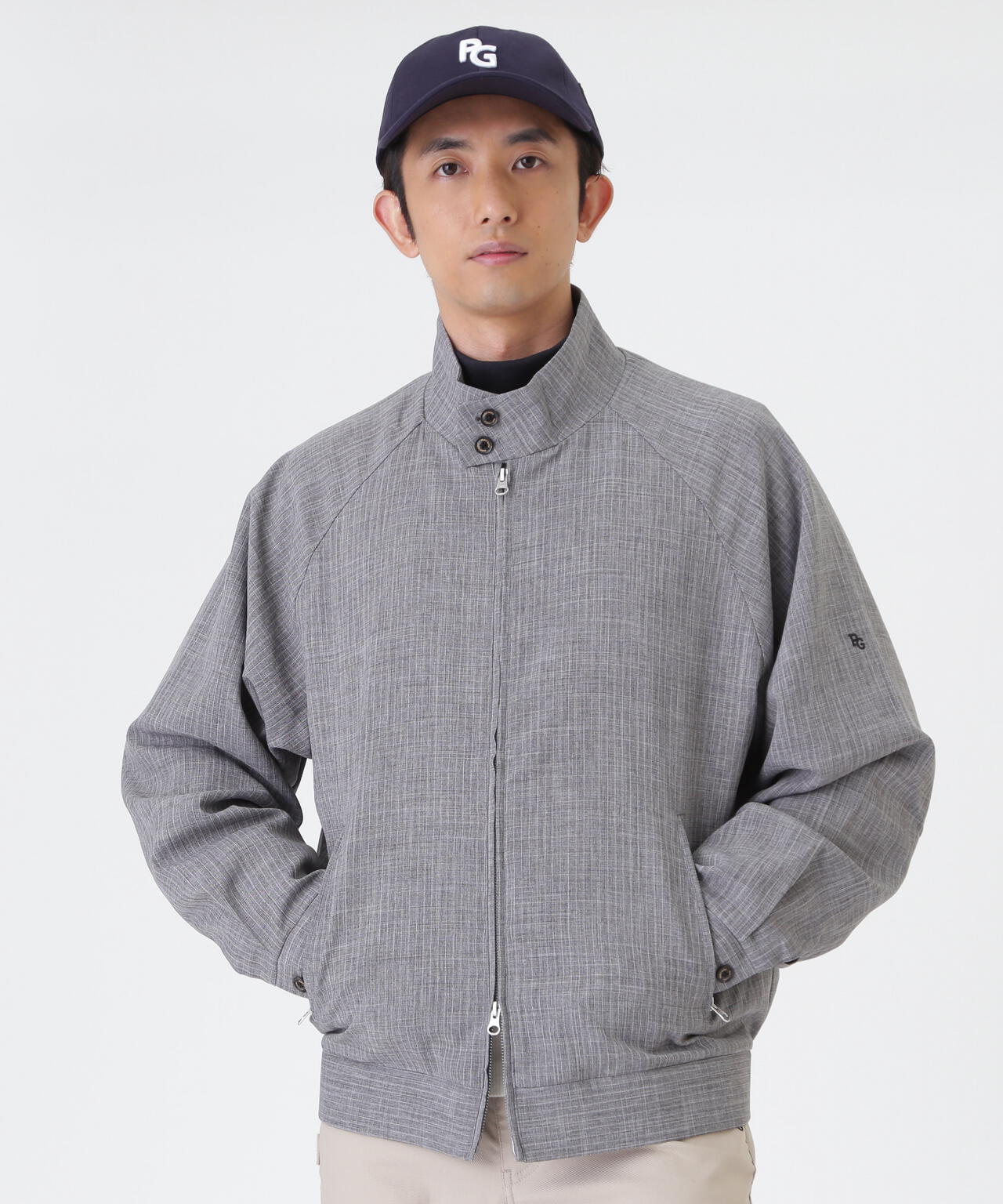 ウーリーノブルゾン ＜杢グレーピンストライプ柄＞ (MENS) | PEARLY