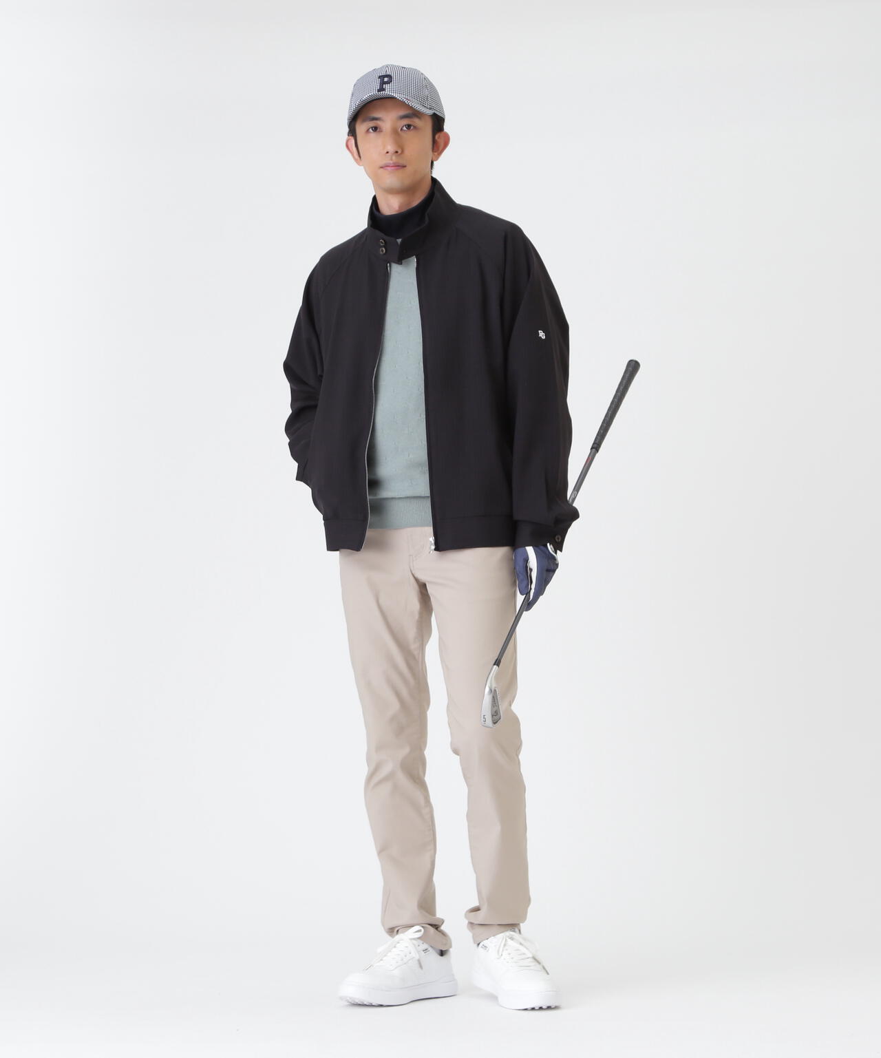 ウーリーノブルゾン ＜ブラックピンストライプ柄＞ (MENS) | PEARLY