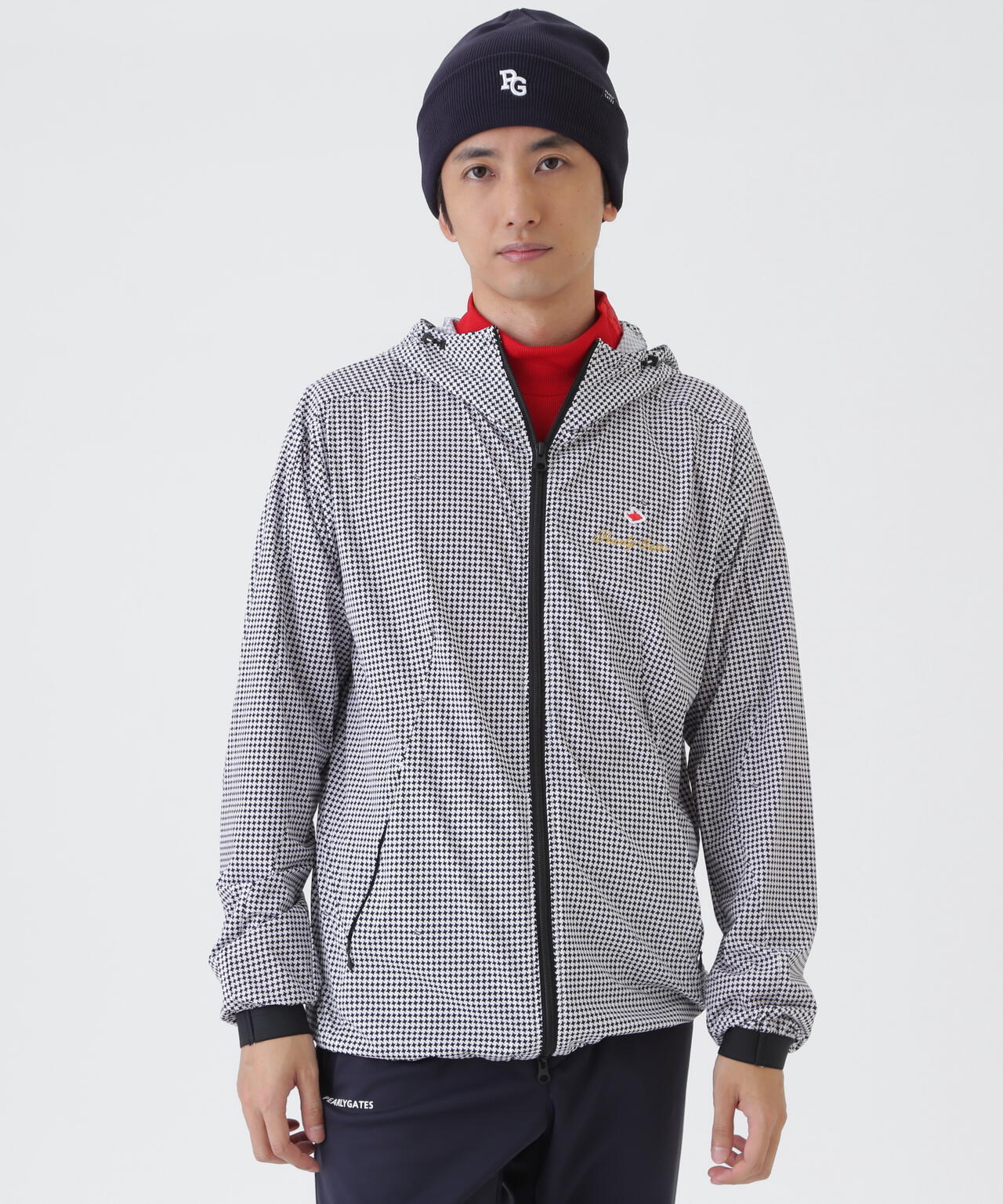 ナイロン4WAYプレーンストレッチフーディブルゾン (MENS) | PEARLY