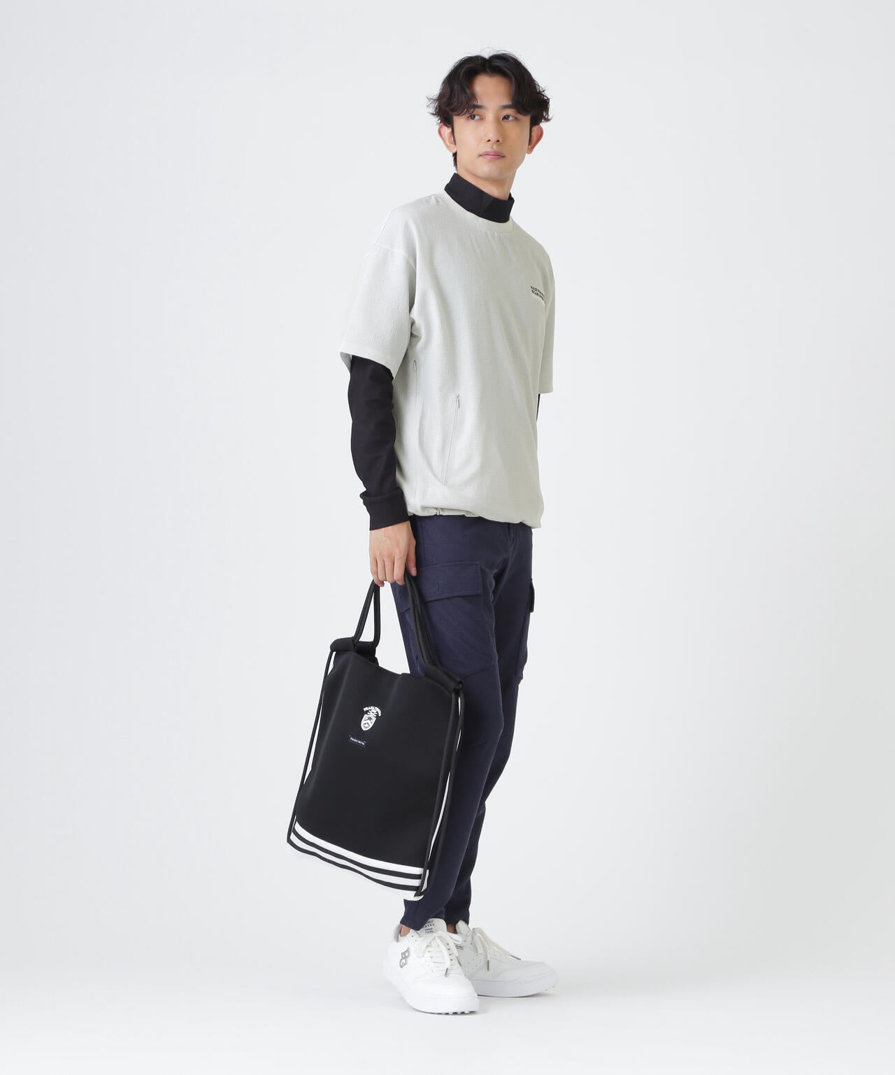 4WAY高通気Woven半袖スニードTシャツ (MENS) | PEARLY GATES（パーリー
