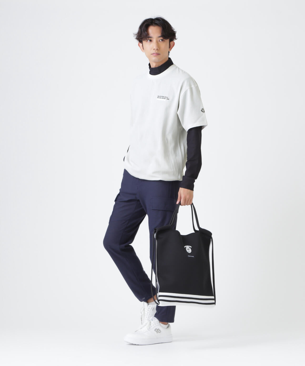 4WAY高通気Woven半袖スニードTシャツ (MENS) | PEARLY GATES（パーリー