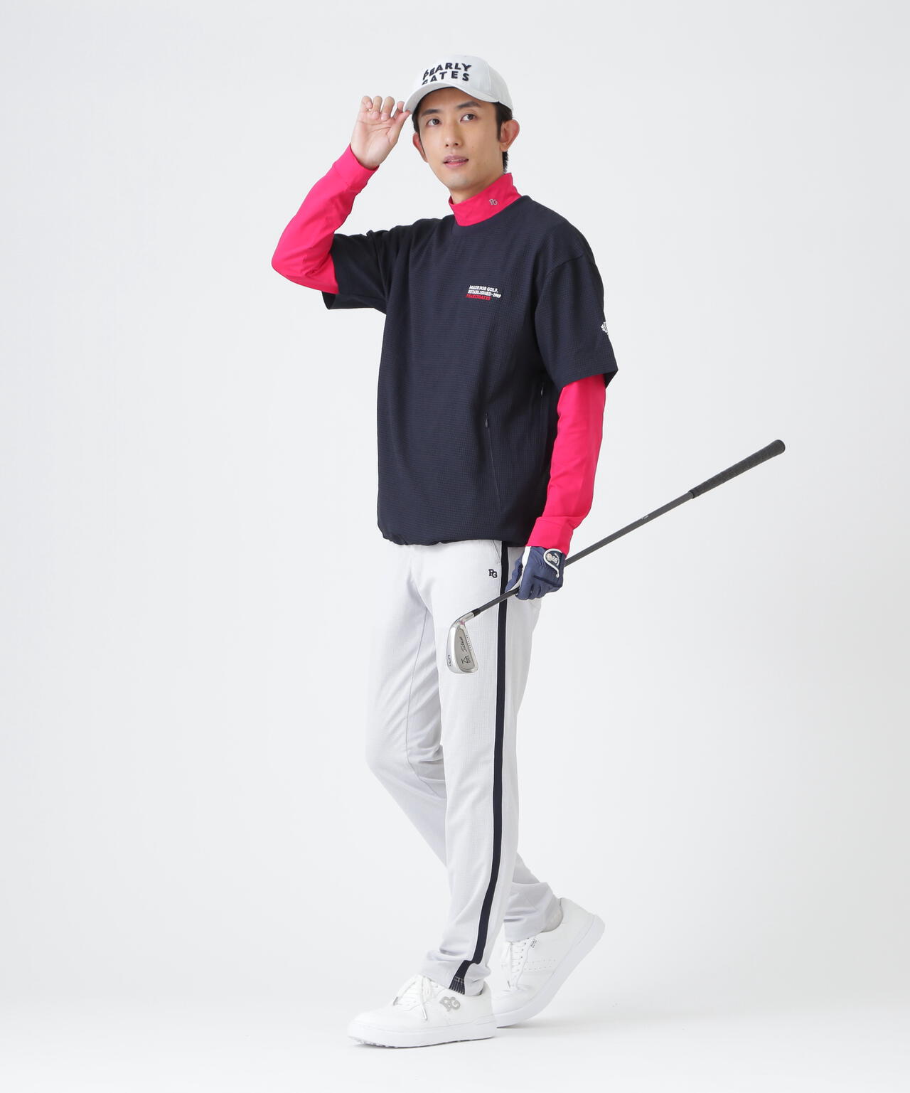 4WAY高通気Woven半袖スニードTシャツ (MENS) | PEARLY GATES（パーリー