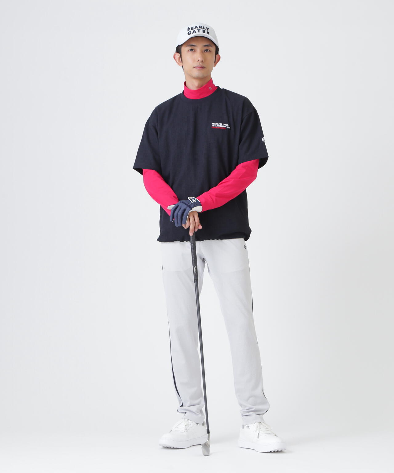 4WAY高通気Woven半袖スニードTシャツ (MENS) | PEARLY GATES（パーリー