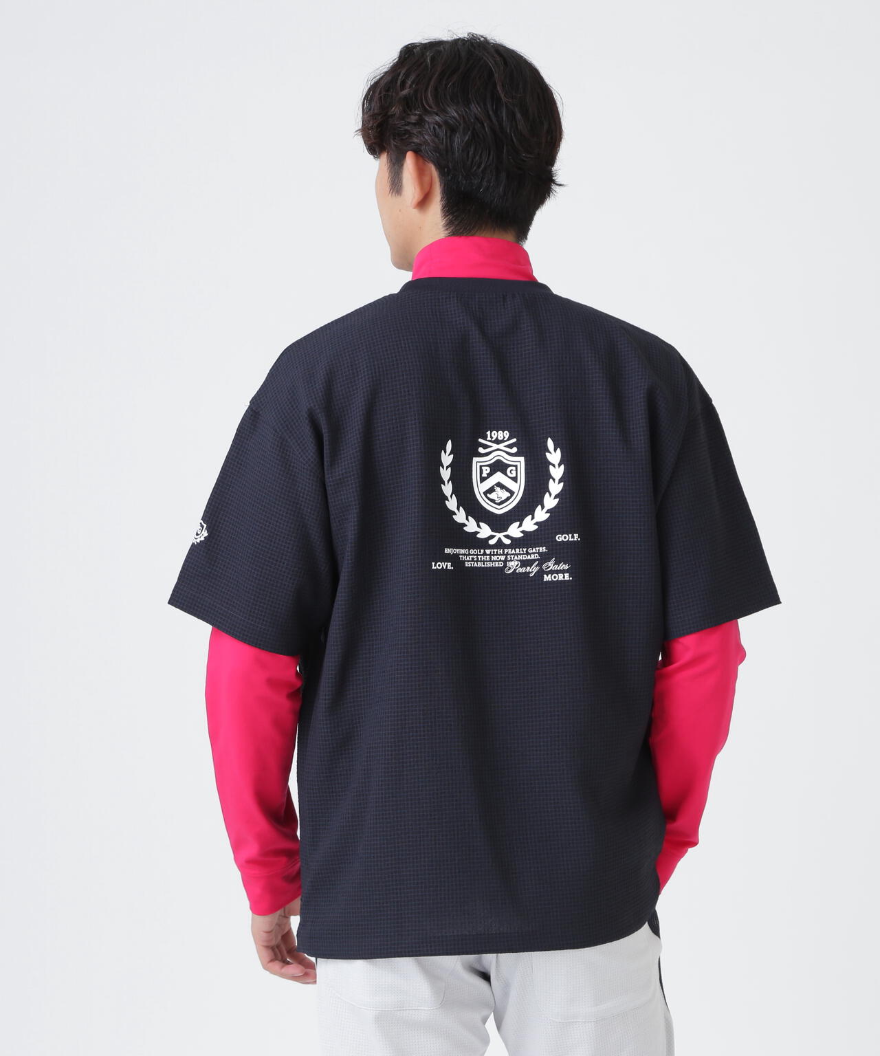 4WAY高通気Woven半袖スニードTシャツ (MENS) | PEARLY GATES（パーリー