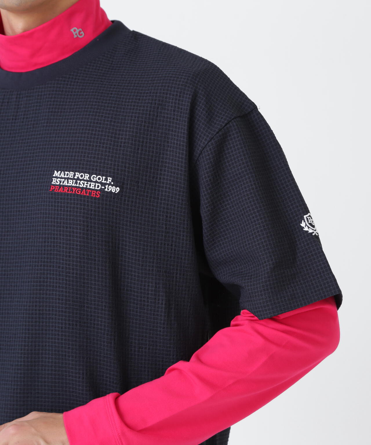 4WAY高通気Woven半袖スニードTシャツ (MENS) | PEARLY GATES（パーリー