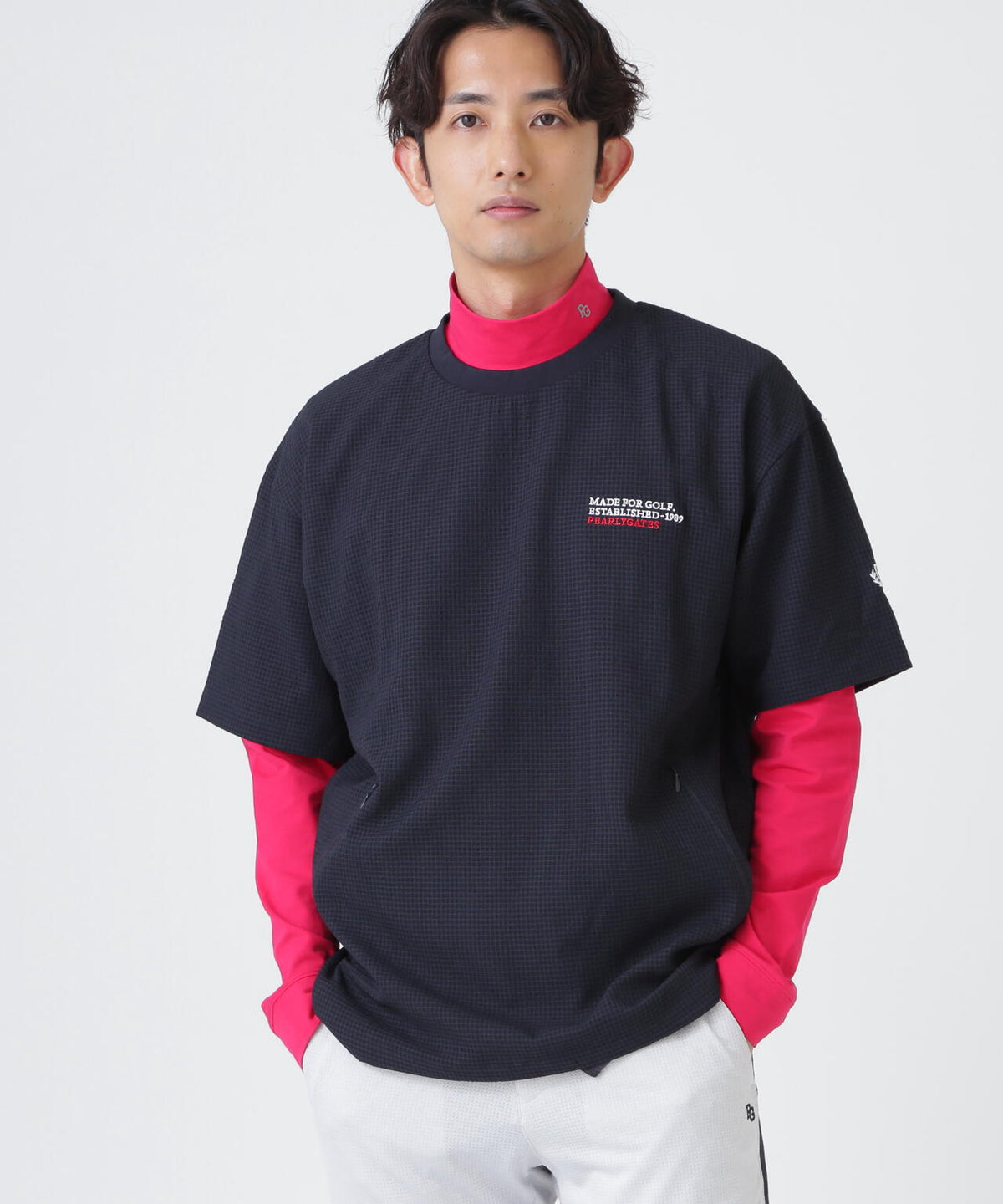 4WAY高通気Woven半袖スニードTシャツ (MENS)