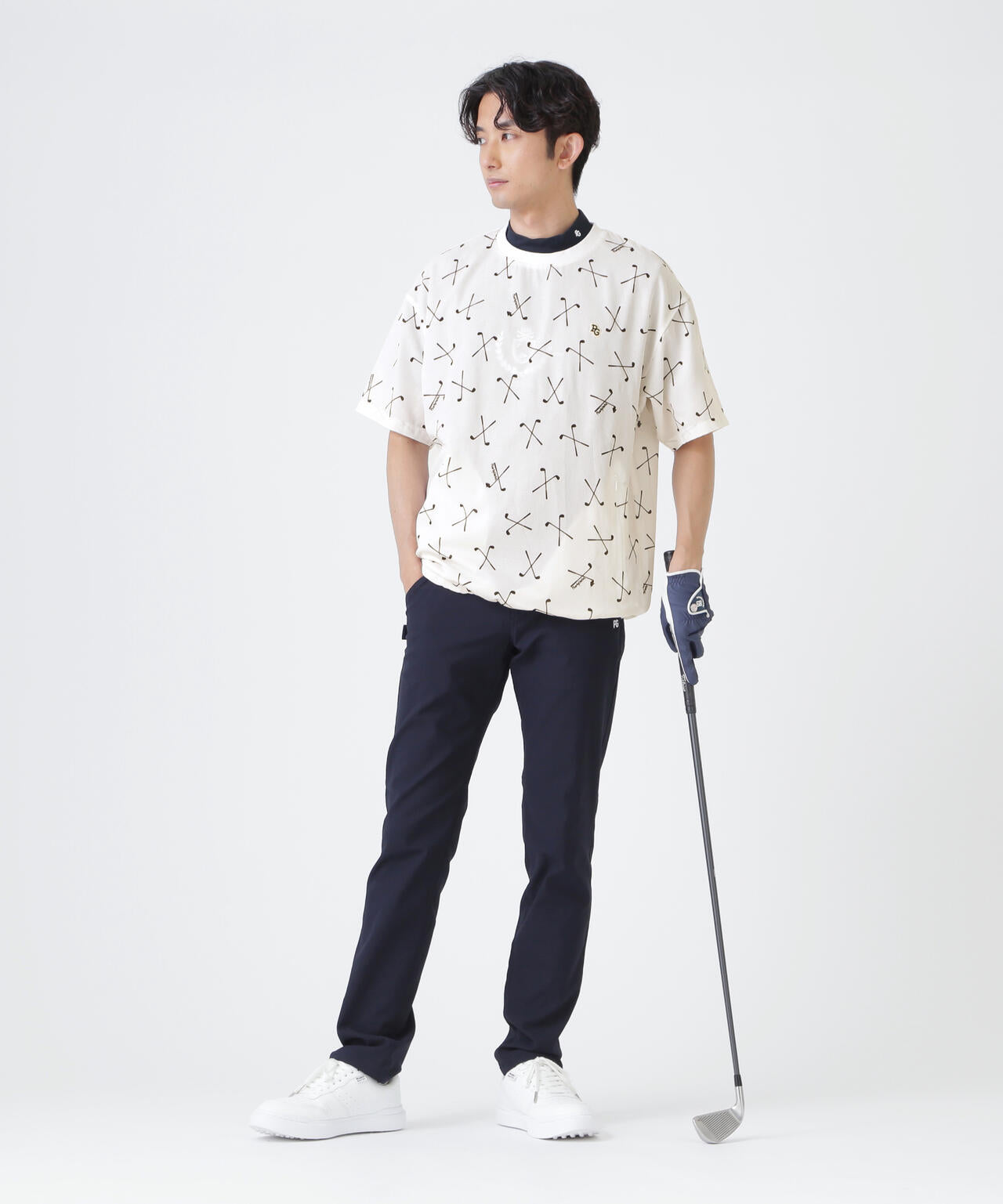 4WAY高通気Woven ＜ゴルフクラブ柄＞ (MENS) | PEARLY GATES（パーリー