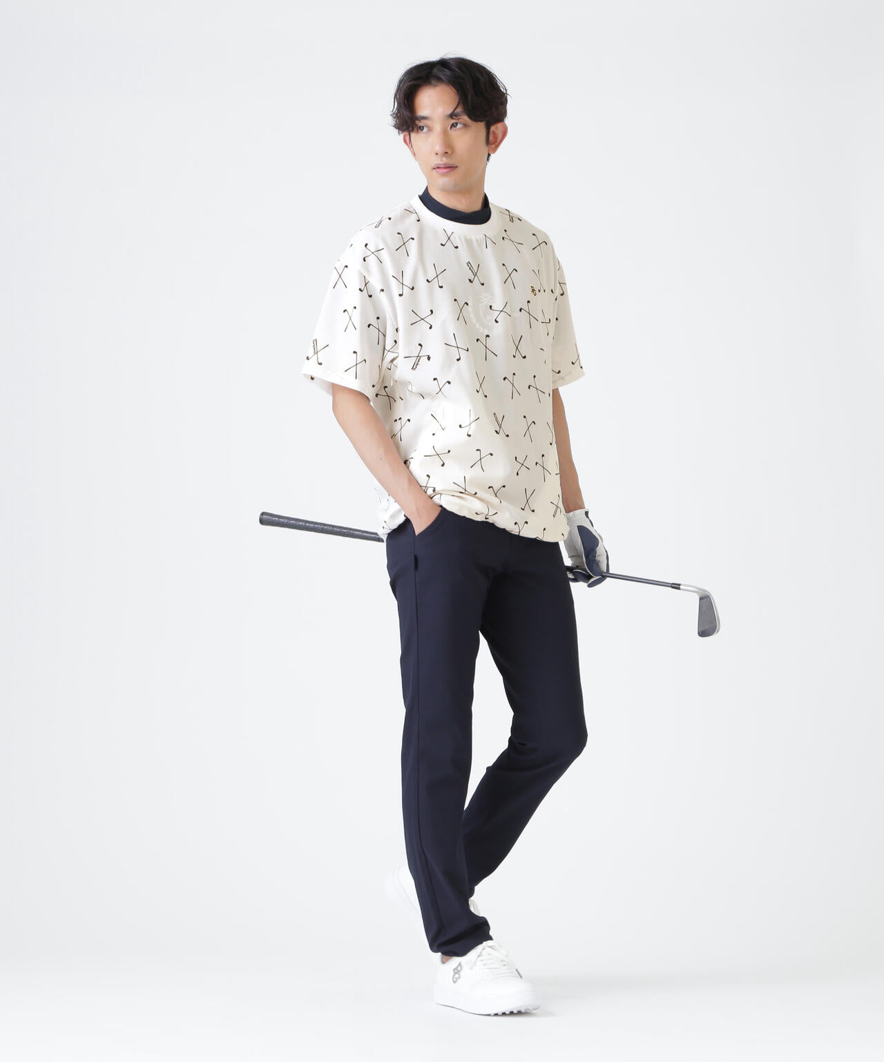 4WAY高通気Woven ＜ゴルフクラブ柄＞ (MENS) | PEARLY GATES（パーリー