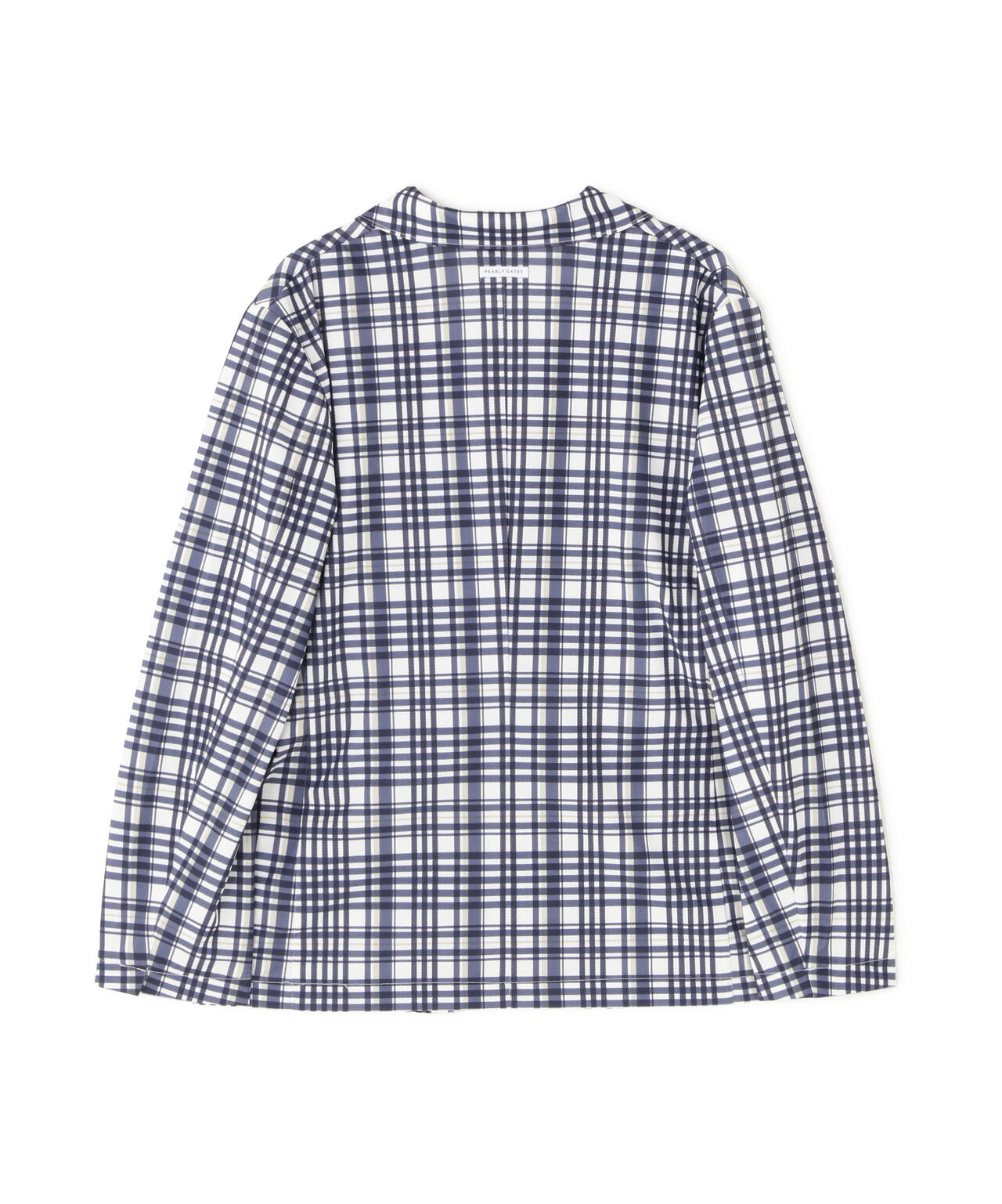 Peストレッチトリコットメッシュジャケット ＜チェック柄＞ (MENS)