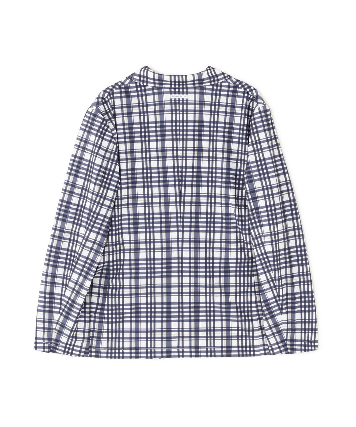 Peストレッチトリコットメッシュジャケット ＜チェック柄＞ (MENS)