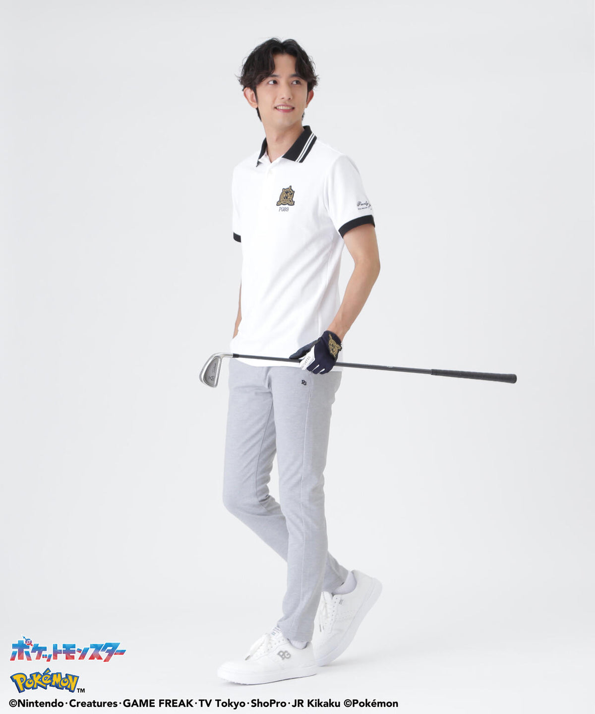[PEARLYGATES×Pokémon] ポケモン INFITEX×HONEYCOMBジャガードニットパンツ (MENS)