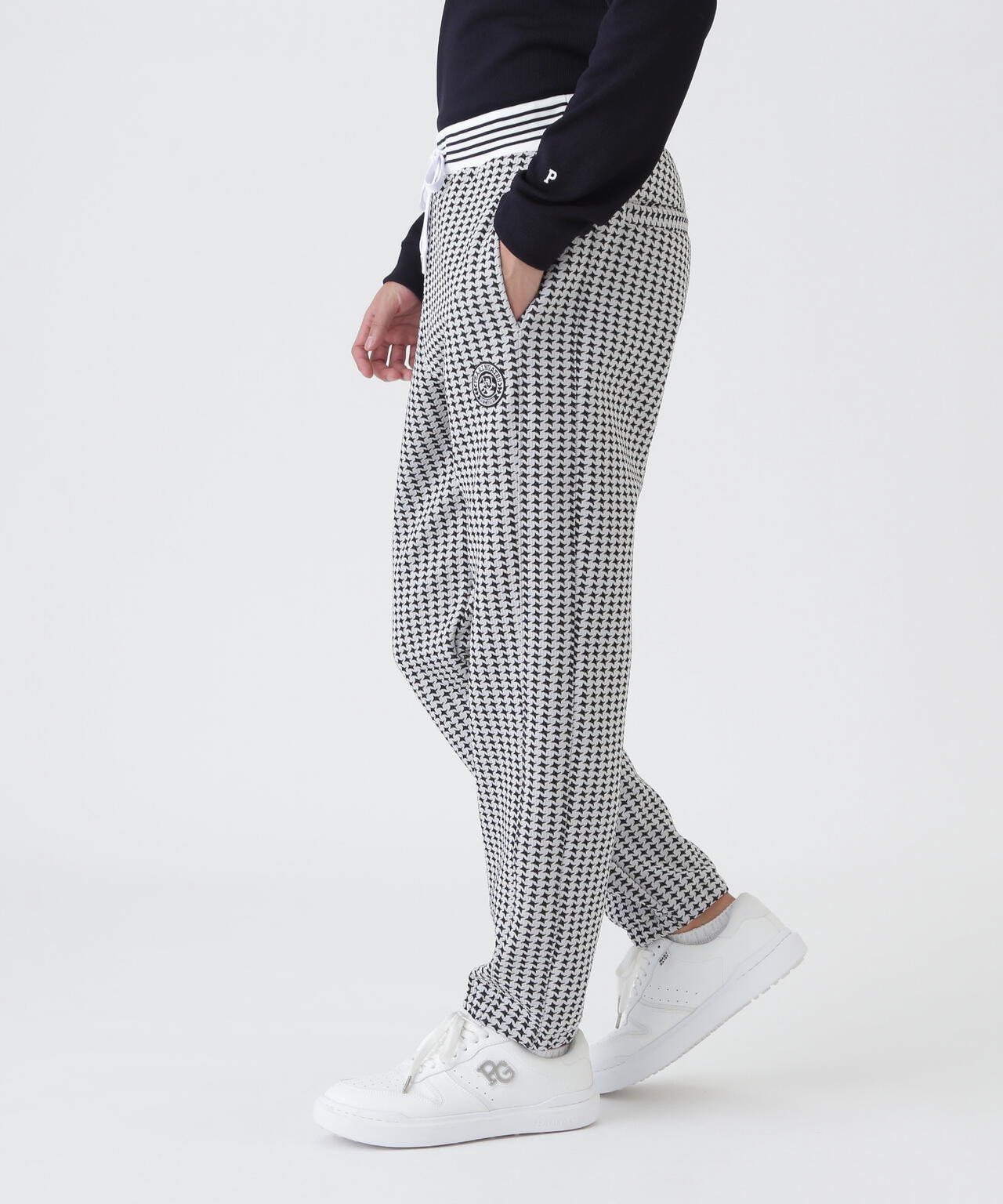 ステッチキルトジャガードパンツ ＜手裏剣千鳥柄＞ (MENS) | PEARLY