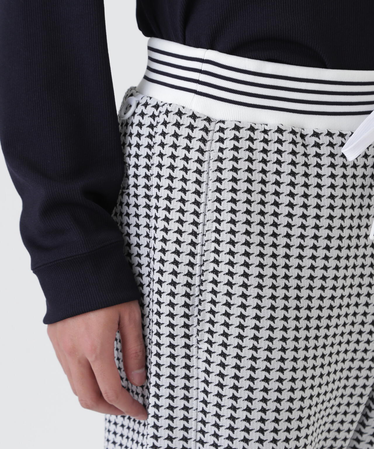 ステッチキルトジャガードパンツ ＜手裏剣千鳥柄＞ (MENS) | PEARLY
