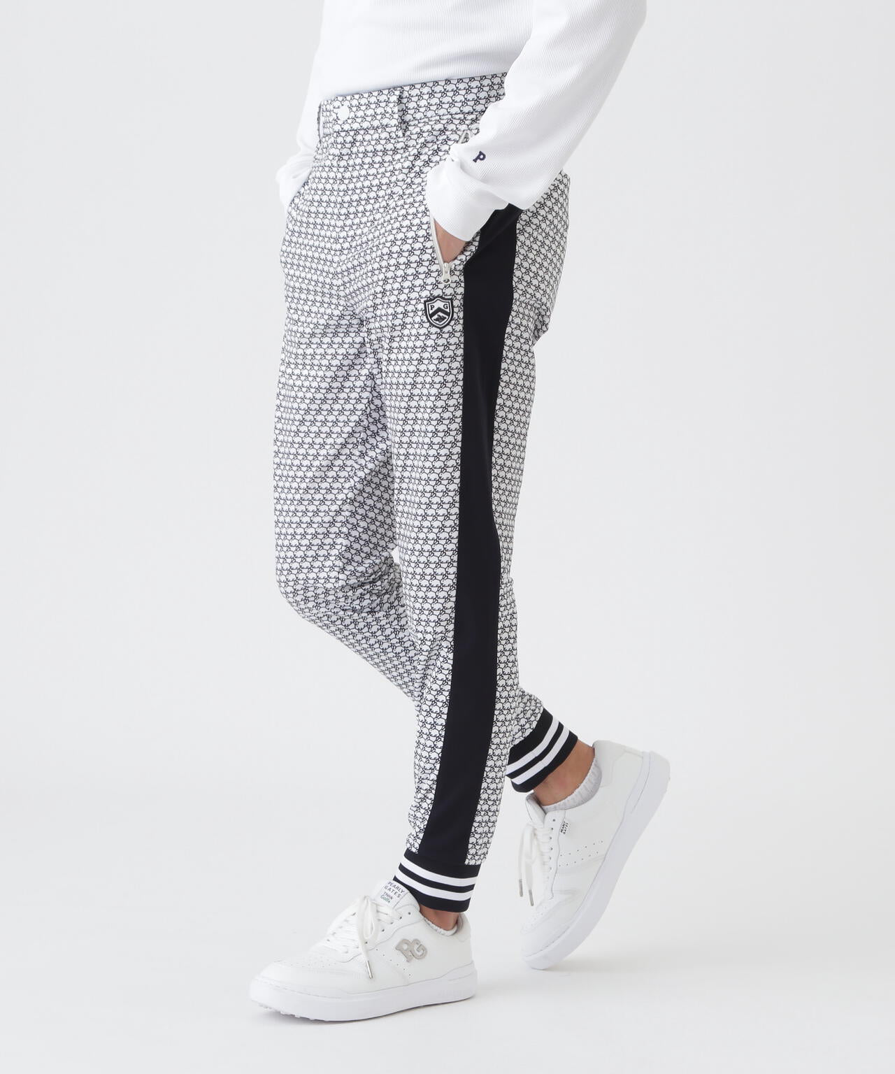 TEXBRID丸編みメッシュパンツ ＜もちうさぎ柄＞ (MENS) | PEARLY GATES