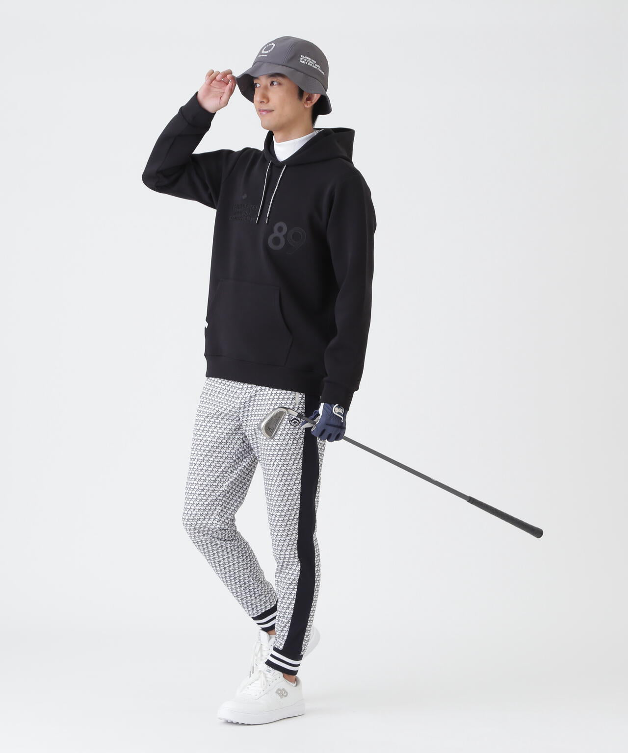 TEXBRID丸編みメッシュパンツ ＜もちうさぎ柄＞ (MENS) | PEARLY GATES