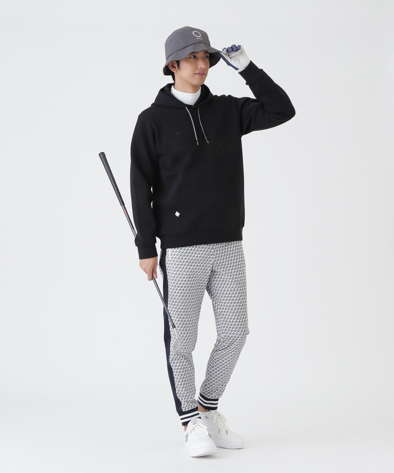 TEXBRID丸編みメッシュパンツ ＜もちうさぎ柄＞ (MENS) | PEARLY GATES